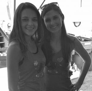 Stephanie Mulka (right) with her sister.