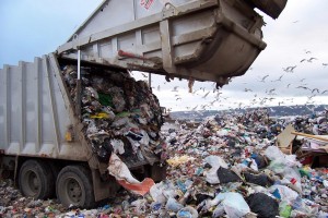 landfill garbage truck